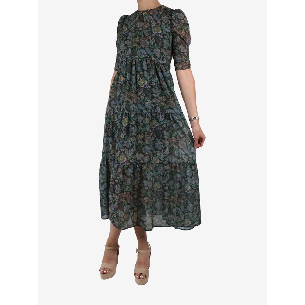 See by Chloe floral short sleeve maxi dress